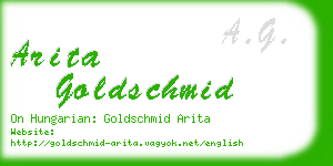arita goldschmid business card